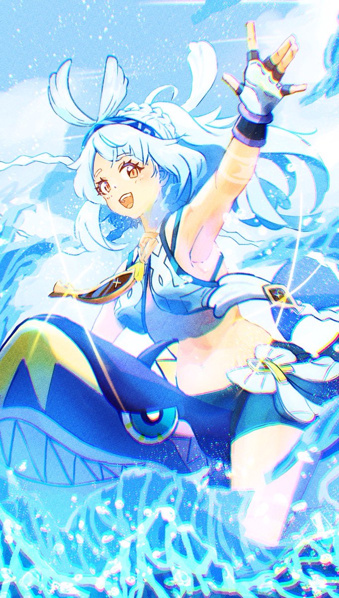 y000000k2's tweet photo. #原神  #ムアラニ  #イラスト
 #Genshin  #Mualani https://t.co/Uah32XsDyj