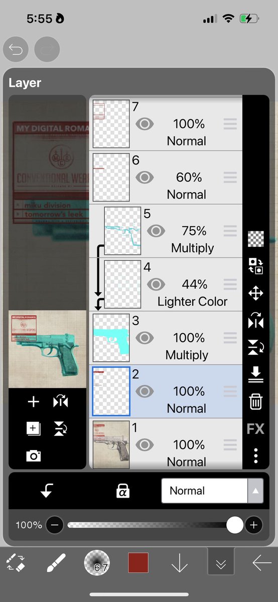 tkmtwt's tweet photo. i did not draw the gun, just edited it so it would be miku color. https://t.co/CD8Jx4r8mx
