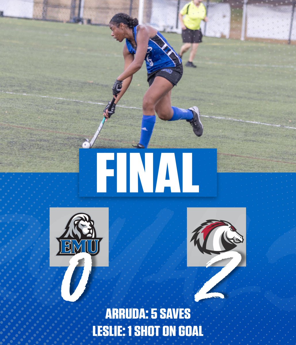 EMU_FH's tweet image. RECAP | Gracyn Arruda recorded five saves and the EMU defense played lights out, but Lancaster Bible was able to squeak in a pair of goals for a 2-0 win

📰bit.ly/4dKag9m

#CompeteTogether | #RoyalPride