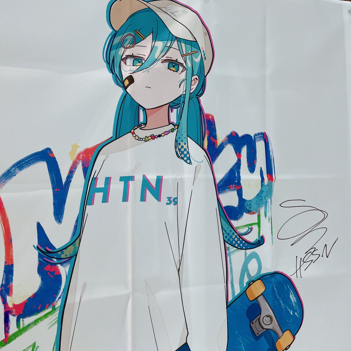 初音ミク 「東京最終日よろしくお願いします!  今更サイン入れました」|八三のイラスト