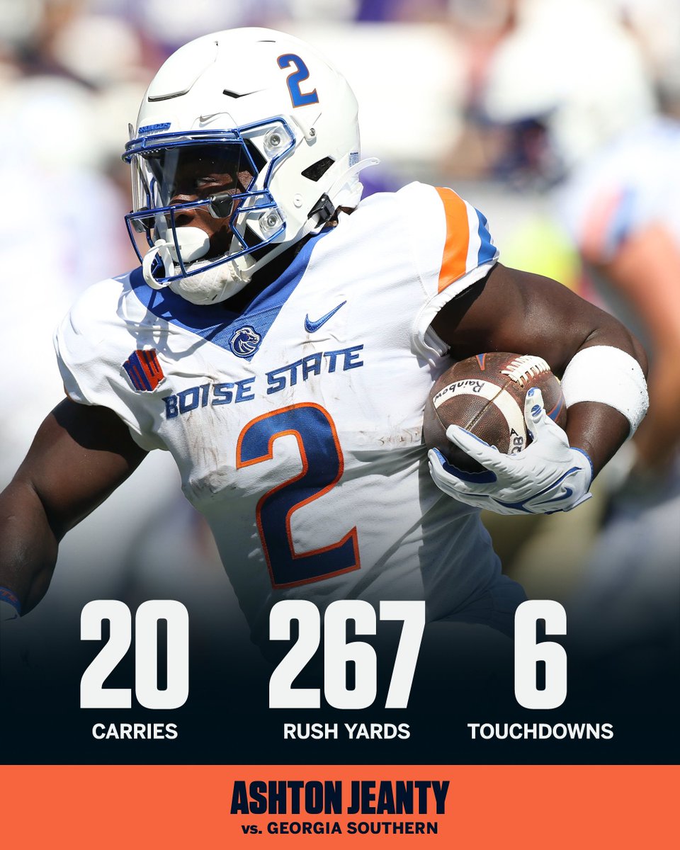 Ashton Jeanty just played on Freshman Difficulty vs. Georgia Southern. 🤯