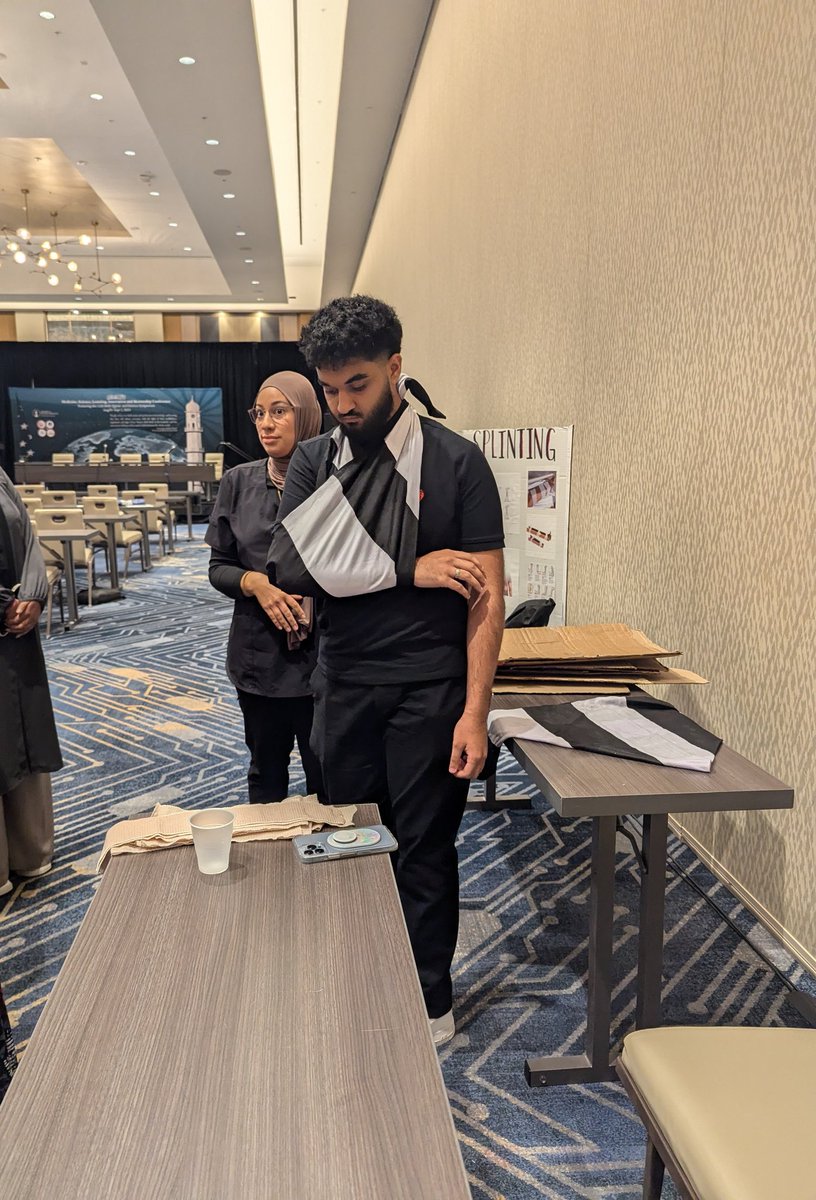 Muslim_Scientst's tweet photo. A faith-inspiring session by Dr Kaleem Malik on Disaster Relief (@HFUSA) and its impact, followed by Wound care, splinting, and CPR training.
#MSLM24 conference
#QuranAndScience
#HumanitarianAid
#HumanityForAll
@ammausa @IAAAE_org https://t.co/nOrIhPVQHV