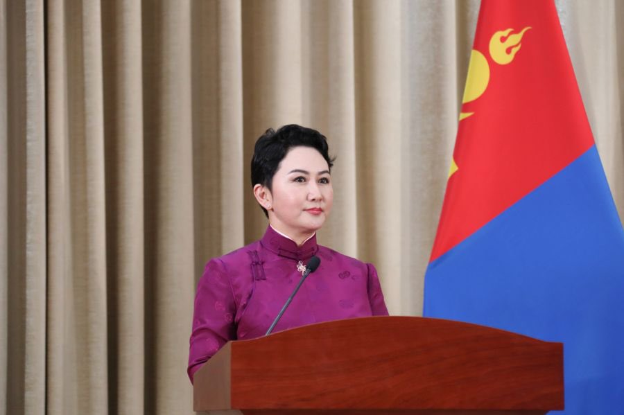 Магтсан хүүхэн хуриман дээрээ унгав.