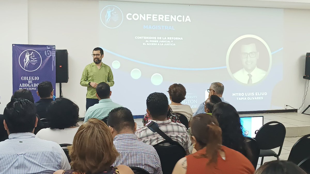 EliudTapia's tweet photo. Ayer el Colegio de Abogados de Tuxtepec me invitó a hablar de la reforma al poder judicial. 

Me dio gusto reunirme con colegas que no había visto desde hace más de 10 años. 

Al final, me enteré que la mayoría del público eran personas no abogadas. https://t.co/prbCyo8eJd