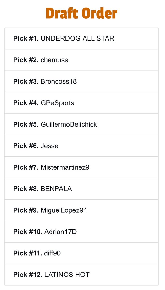 Fantasy_HOF's tweet photo. 🔔LISTO🔔

Salió el sorteo para elegir en nuestras ligas fantasy. 

Mucho éxito. 🍀
Pelea por la gloria. 💥 https://t.co/rjExG9Qopl