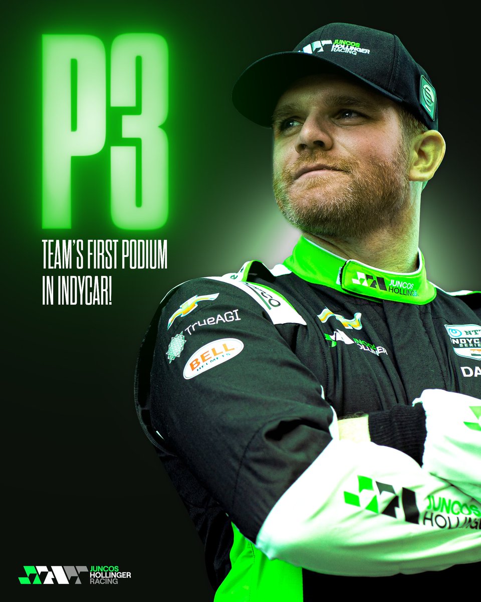 TEAM'S FIRST PODIUM IN INDYCAR! <a href="/ConorDaly22/">Conor Daly</a> made it happen. 🥹💚