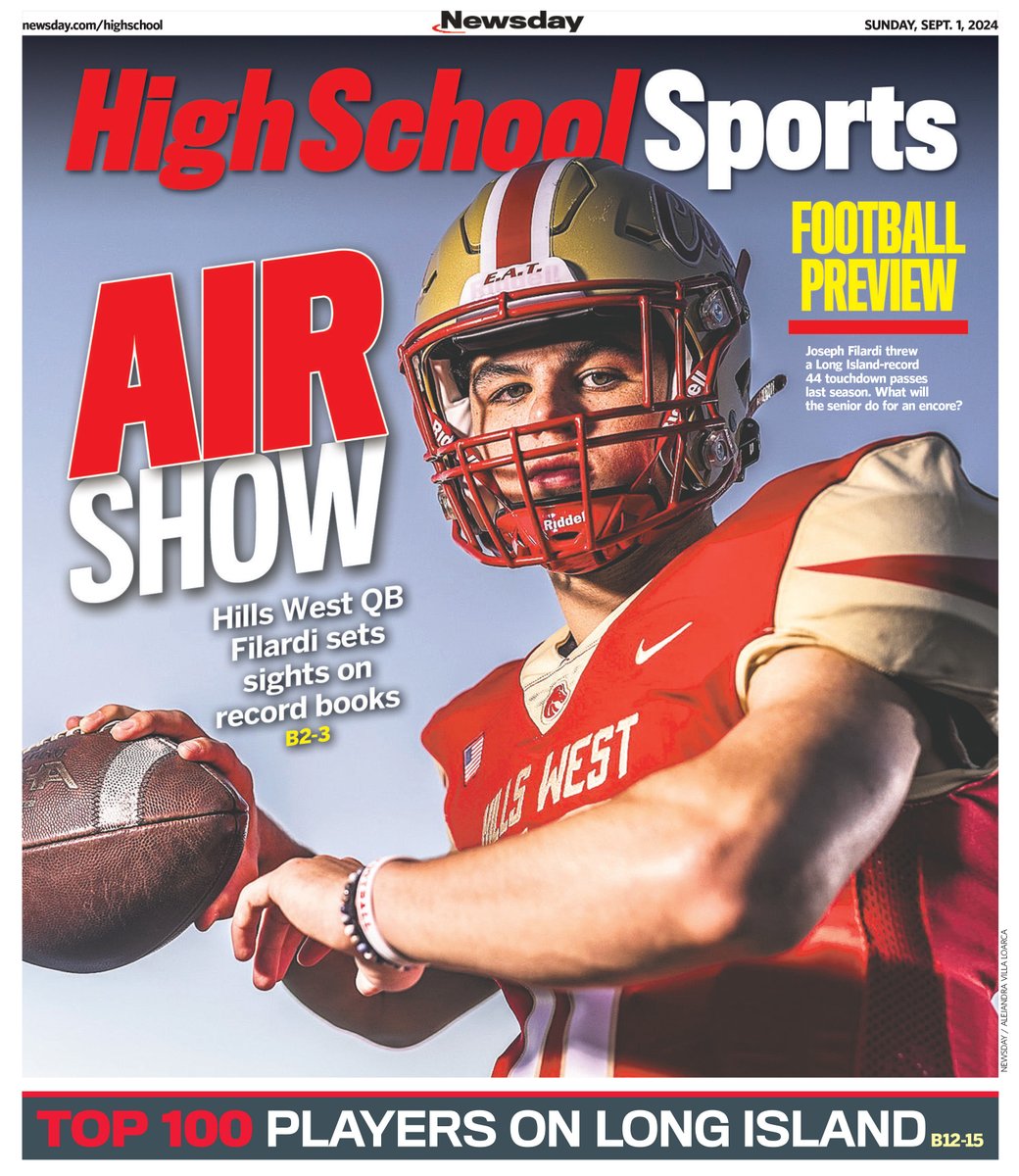 ⭐️Newsday's Sunday
High School Sports Cover⭐️

🏈2024 FOOTBALL PREVIEW

Inside 28-Page Section:

⭐️Top 100 players on LI
⭐️Outlooks on every Nassau, Suffolk team

📸ON THE COVER: <a href="/josephfilardi/">Joe Filardi</a> 

<a href="/APSE_sportmedia/">APSE</a>