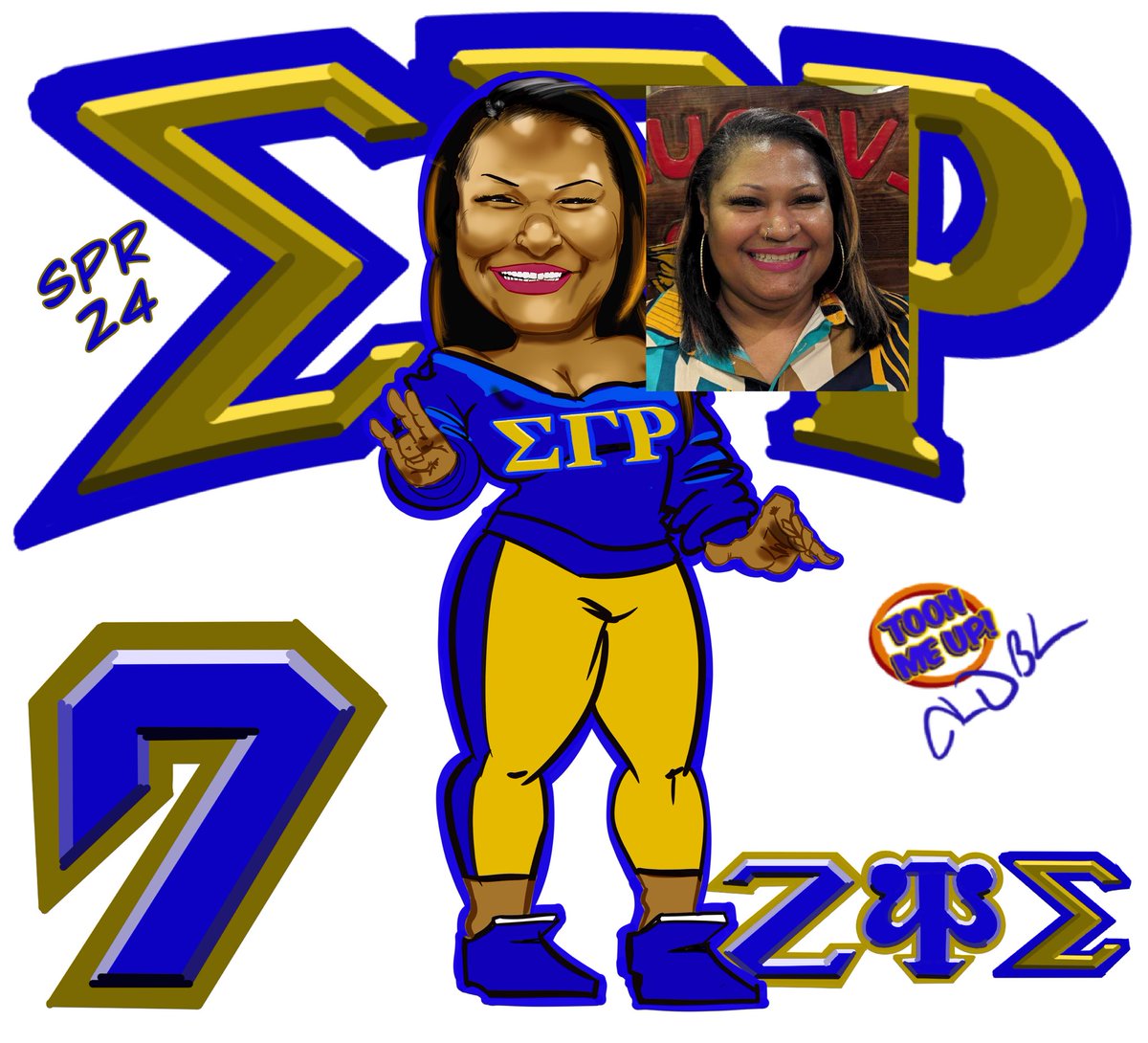 Good lookin’ out to Brother D Toraino Daniels for purchasing a digital caricature! Hit me up for details on how you can get a digital caricature image done.