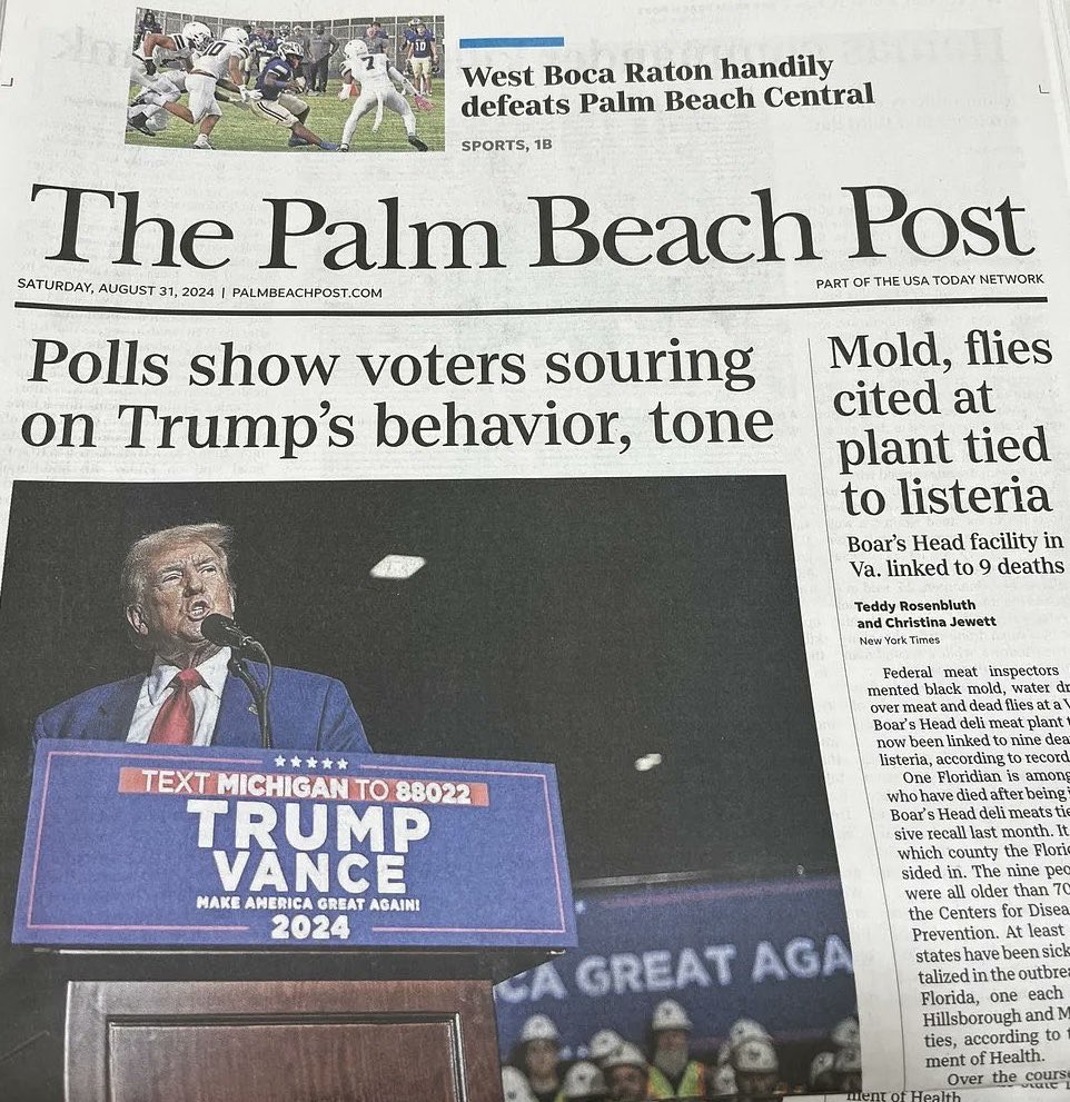 I love the fact that Trump woke up to this headline this morning.