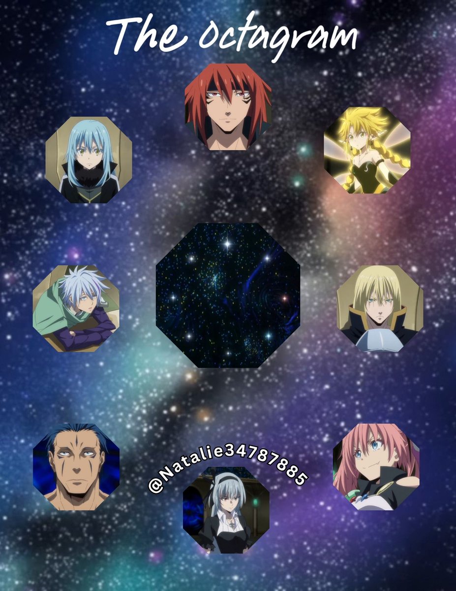 Natalie34787885's tweet photo. The Octagram.
✸
#ThatTimeIGotReincarnatedasaSlime #ttigraas #転生したらスライムだった件 #Primordialdemon #GuyCrimson #Primordial #Primordialred #Dino #LuminousValentine #Luminous #Dagruel #Ramiris #MilimNava #Milim #LeonCromwell #Leon #Rimuru #RimuruTempest https://t.co/mgP799J2sC