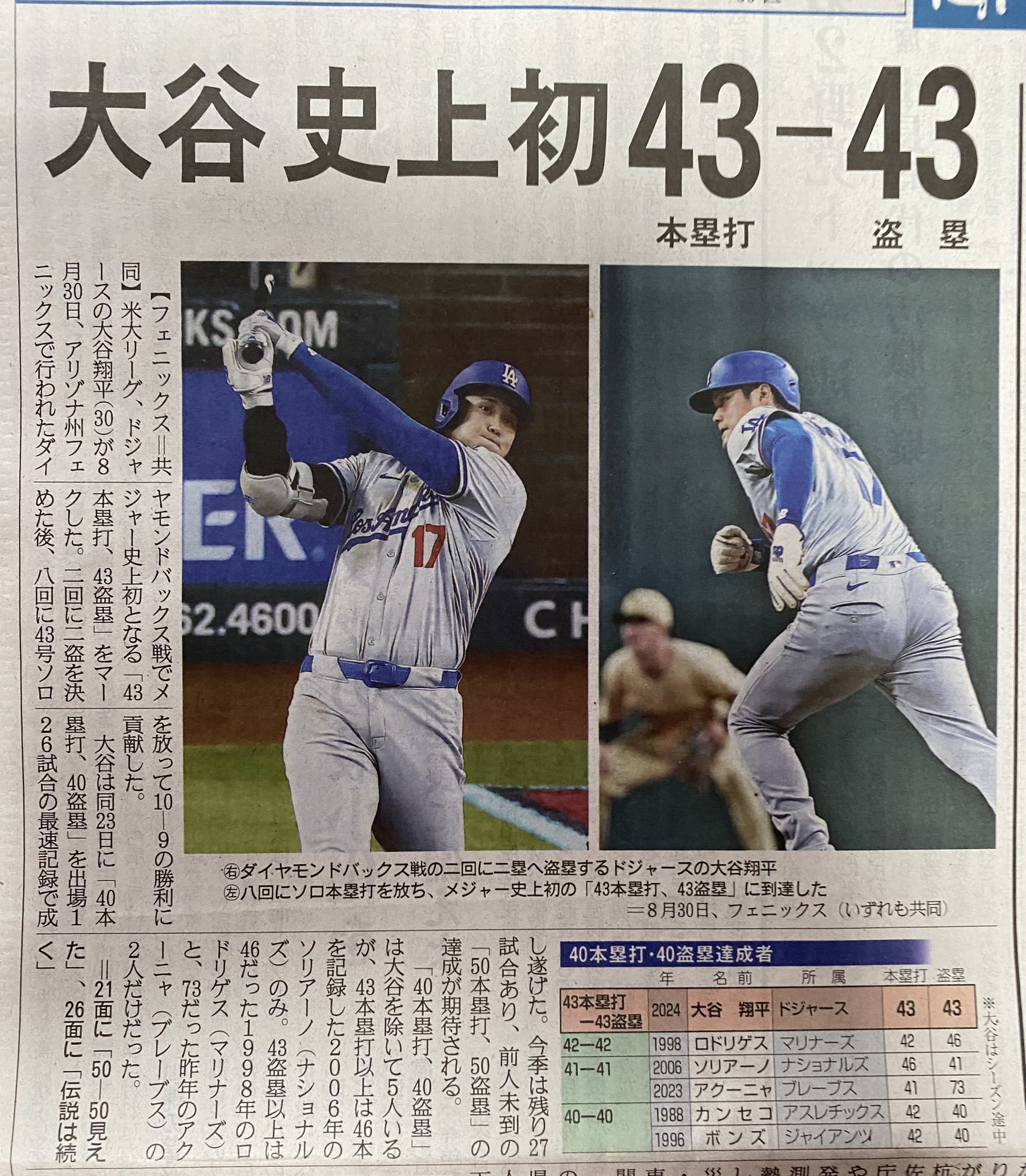 野茂英雄 2度目のノーヒットノーラン 鋭き スポーツ報知