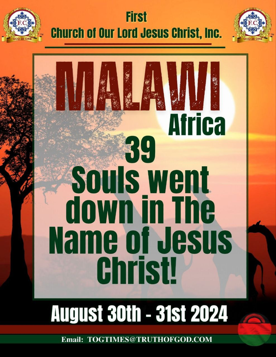 truthofgodtimes's tweet photo. We're thanking God for the 39 souls who were baptized in The Name of Jesus Christ in #Malawi this weekend π
Please remember to keep them, Pastor Jennings, the ministering brethren, and one another in prayer. π
#fcooljc #ginojennings #holytimes #africa https://t.co/tNRnoENXO2