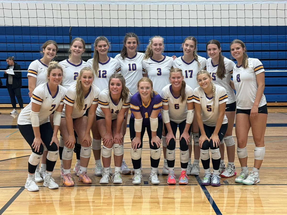 Long day but well worth it! 6-0 and Tournament Champs at the Skip Anderson Classic! 9-1 in their first week of play! Go Indians 💛🏐💜