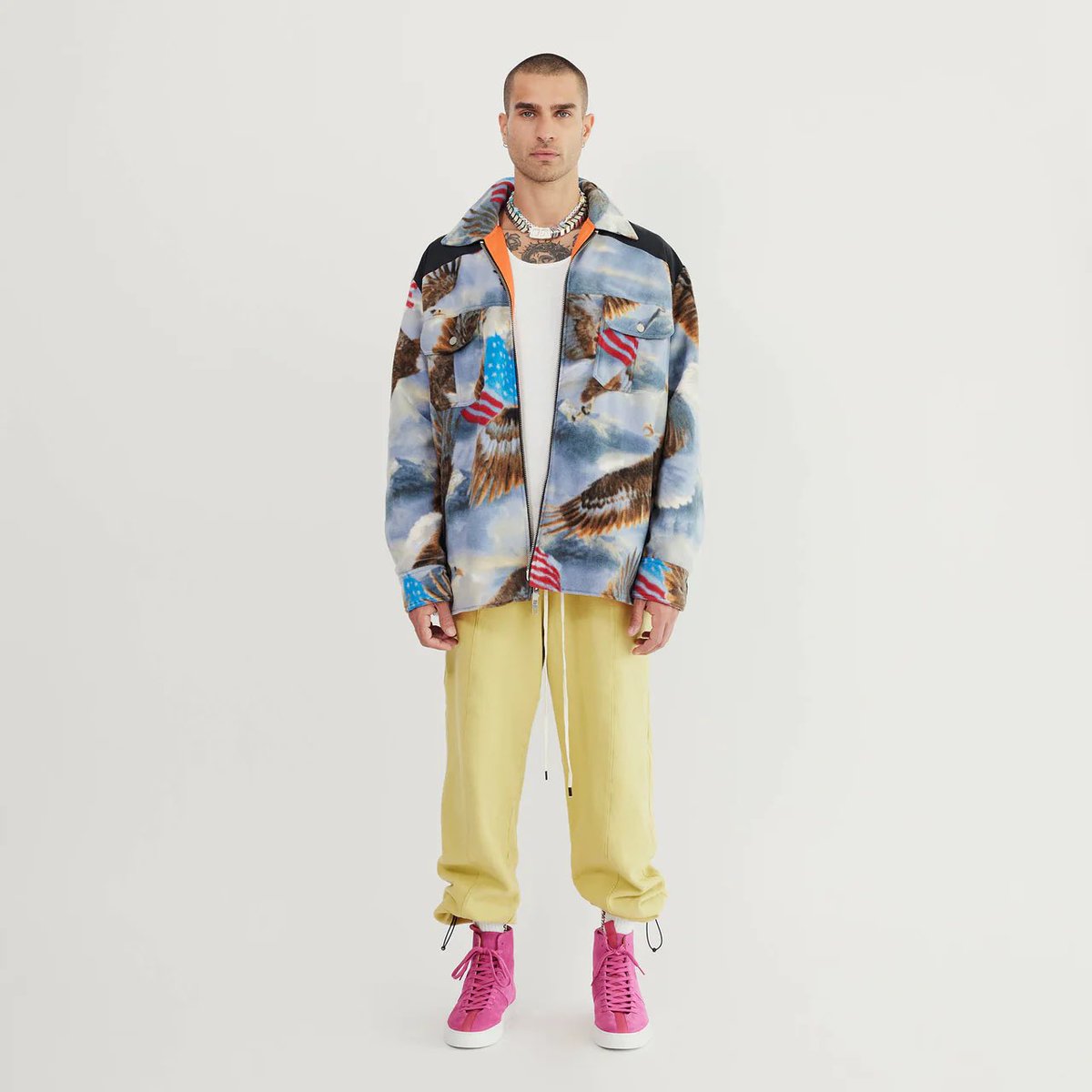 danielpatrick_'s tweet image. Bold Eagle shacket available now for pre-order // 🇺🇸