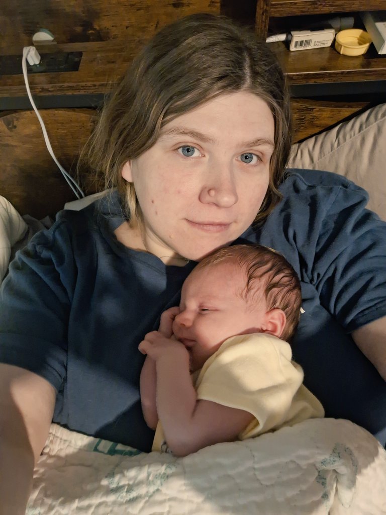 I haven't been online much the last couple of months. I know my art and stories are missed, but I was busy creating this beautiful bundle of joy. 🥰