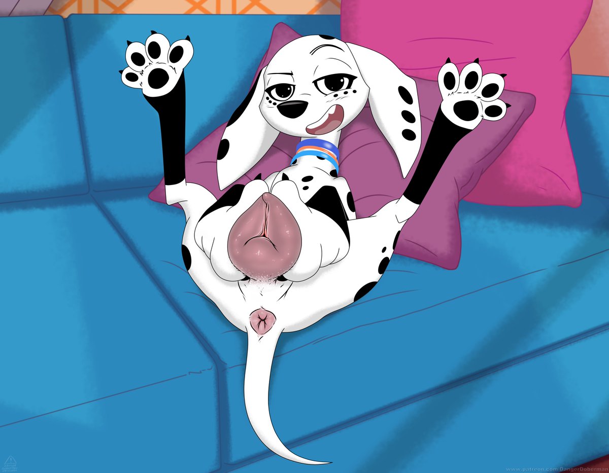 DangerDoberman's tweet photo. Commission done for @LillyNyaPle
Dolly from 101DalmatianStreet.  #rule34 #nsfw #dangerdoberman #CommissionedArt #noaiart https://t.co/f1uxlq1Wei