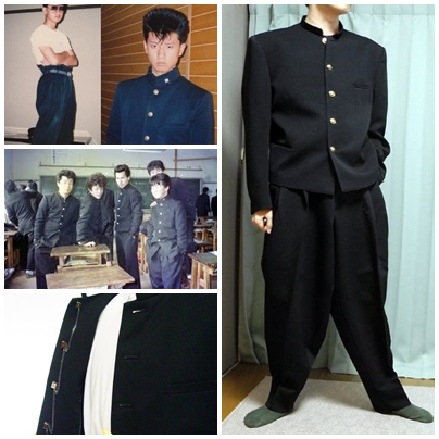 変形学生服 長ラン ドカン刺繍入り白 くどく 変形学生服 長ラン ドカン刺繍入り白 くどく