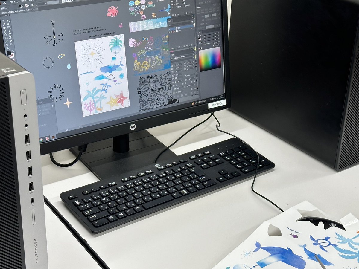 オープンキャンパス★レポ
今回はイラストを用いたグッズづくりをしました！
学校でも夏ぽい素材を用意しました🌻
みんなとっても素敵な作品が出来ていました！
ぜひ学校で使ってね～！

＃通信制高校　＃神戸　＃三宮