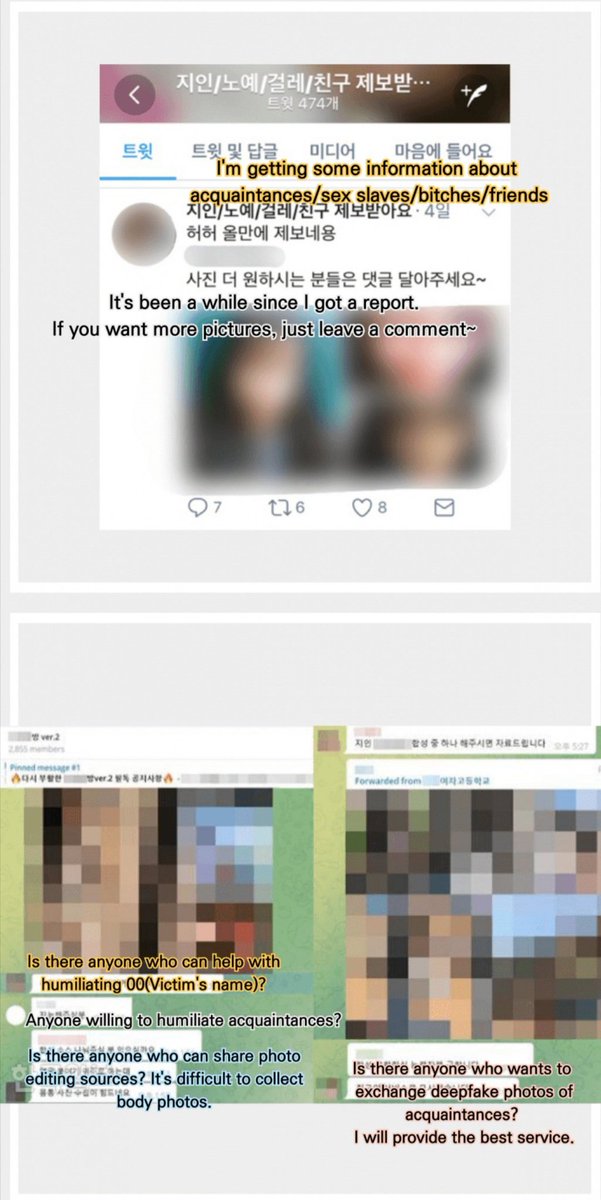christinadirkes's tweet photo. Here's some more info on WHAT deepfake crimes are, and why they are so harmful. This already happened in South Korea in 2019 and the perpetrators did not get punished. It got swept under the rug. Not this time. #Digital_Sex_Crimes_in_Schools
#Expose_the_Deepfake_Perpetrators https://t.co/aPVUmIh2Hj