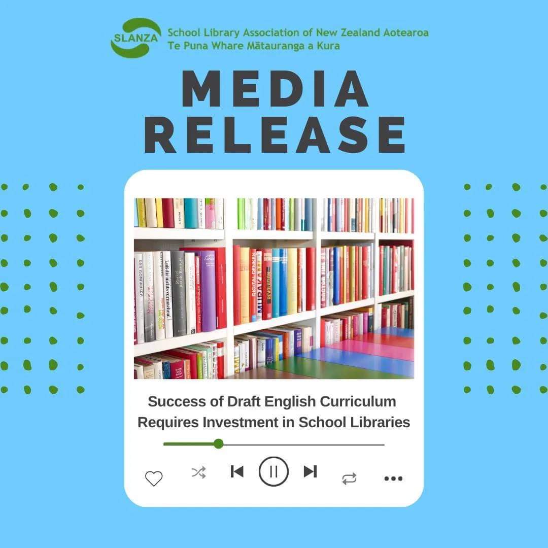 SLANZA is pleased to see reading remains a core component of the draft English curriculum released this week, but is concerned that the lack of resourcing for school libraries limits its potential success. 

Find out more in our media release: slanza.org.nz/slanzanews/suc…