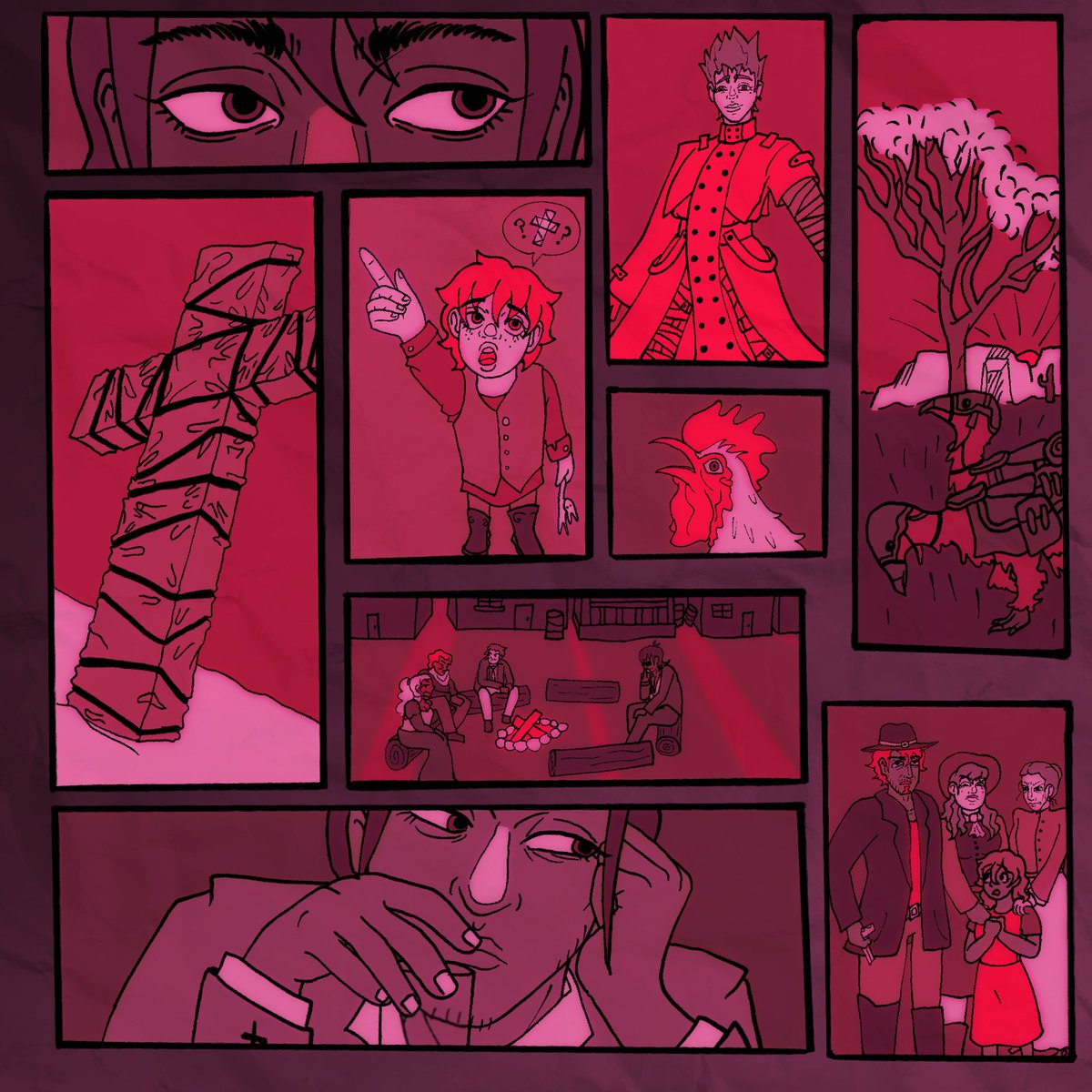 AngelsArtcade's tweet photo. "I tell you the truth," He answered. "This very night, before the rooster crows, you will disown me three times." 

My half of my collab with Emma[the-13th-battalion on Tumblr]  for the @TrigunBang 

Fic link in the reply! https://t.co/8eGSewwwEh