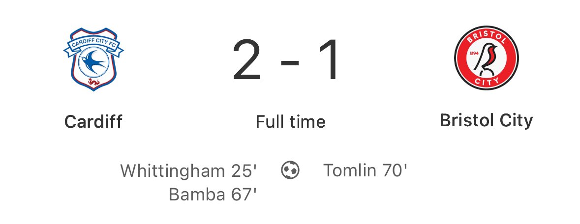 Both of Cardiffs goalscorers in this game have now passed away, this game was only 8 years ago. absolutely heartbreaking. 

Rest in peace Sol Bamba, football hero and Cardiff City legend.