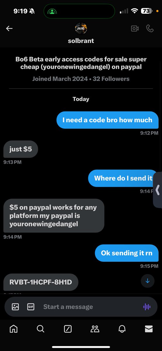 <a href="/00forevermore/">solbrant</a> got my code thanks