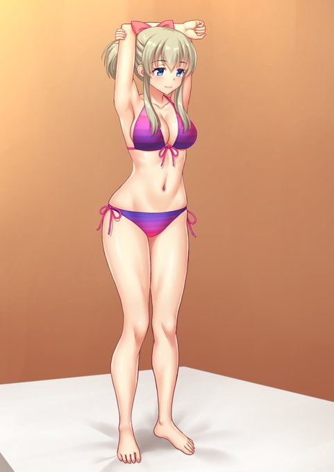 ビキニのお姉さん♪

#水着 #ビキニ #オリジナルイラスト 