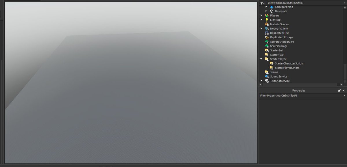 DeviouzStudios's tweet photo. We’ve been sitting in call for 6 hours and still have a blank baseplate. #robloxdev #gooddevs https://t.co/S6Mc8dM3tn