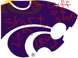 jennacweis's tweet photo. Ya’ll, my fam has lived in KS our whole lives. We’re friends w/ many hardcore @KState fans. None of us went, but we’ve seen their logo our whole lives. 

My graphic design graduate sister learned TODAY that their logo is NOT a man running in a T-shirt. Her explanation below… https://t.co/eKDcOMWUOW