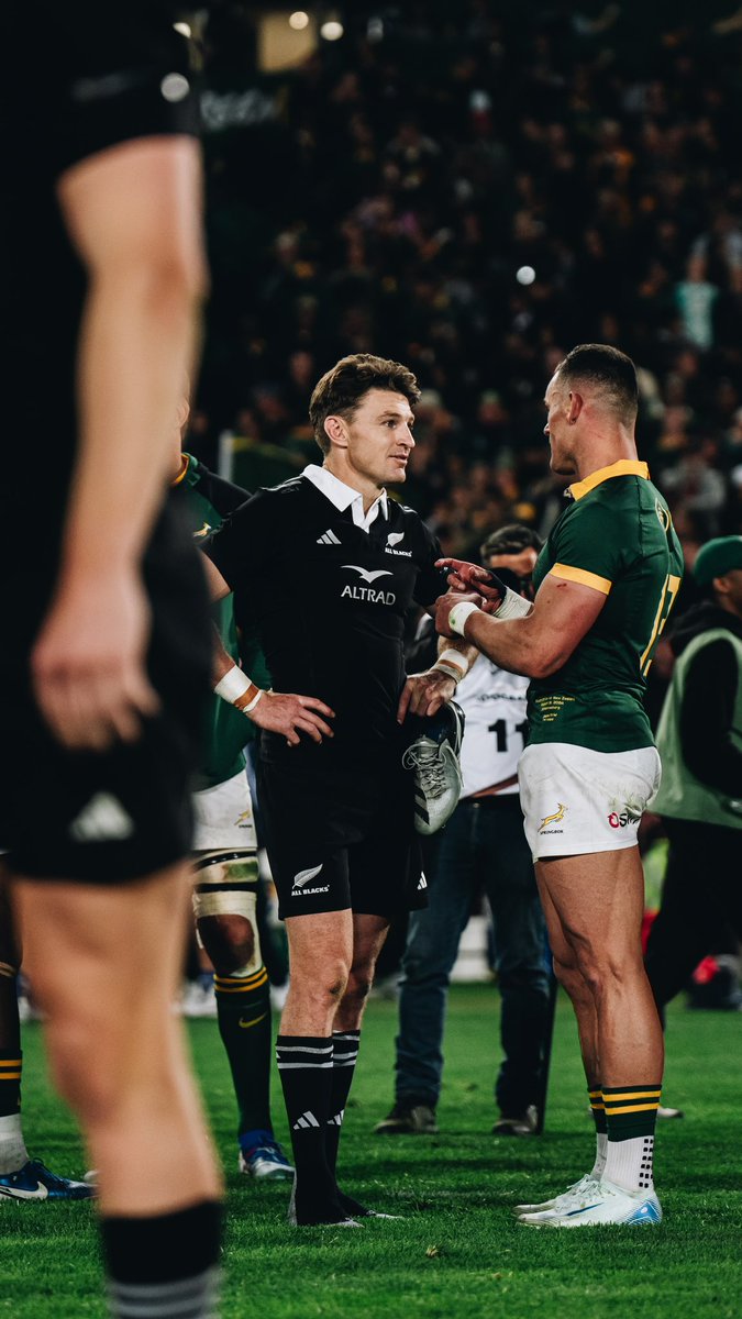 AllBlacks's tweet image. A tough battle as always. We go again next week, see you in Cape Town 🤝

#AllBlacks #Springboks