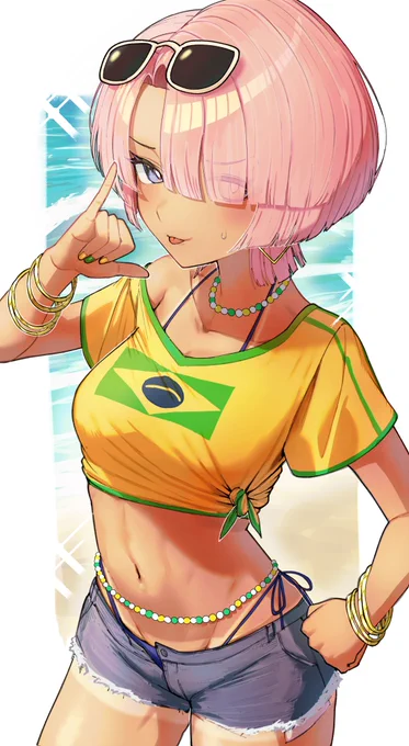 ブラジル麻央先輩小麦肌は最強 #有村麻央  #学マス 