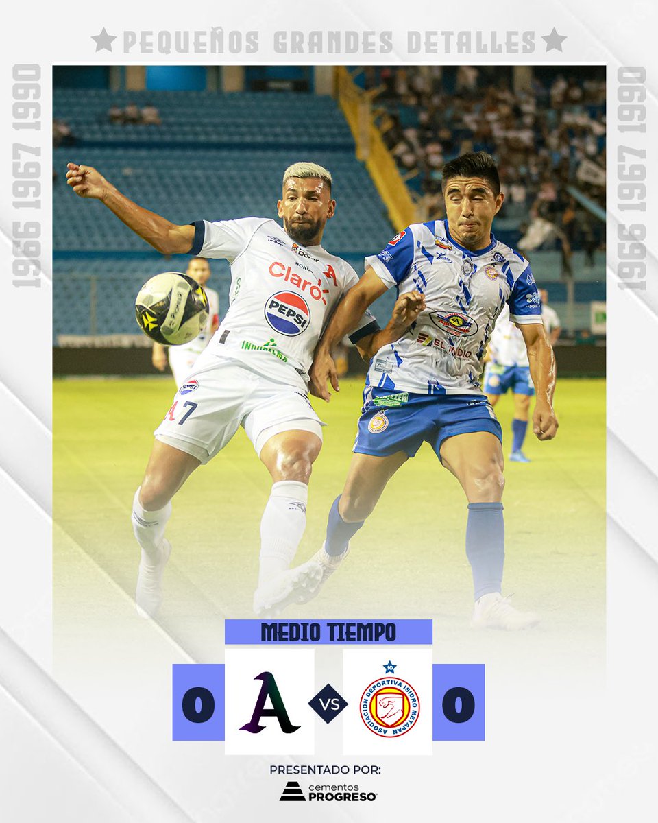 ⏱️ 45 ⚪️ #AFC 0-0 #ADM  🔵

Termina el primer tiempo. ☝🏼

#AlianzaFC