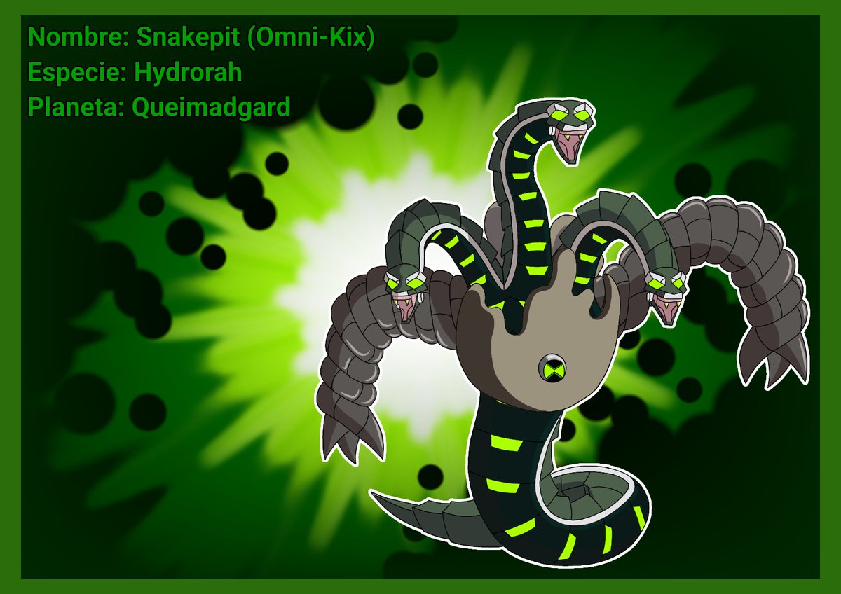 skullman734's tweet photo. Información de Snakepit, Parte 5 (Armadura Omni-Kix, Habilidades, Debilidades, Apariencia) #Ben10classic #Ben10fanart #Ben10art #Ben10fan #Ben10redesign #Ben10AUS #Ben10aliens #Snakepit #Kenitrix #chaquetrix #carnitrix https://t.co/kJ0sKU9mSI