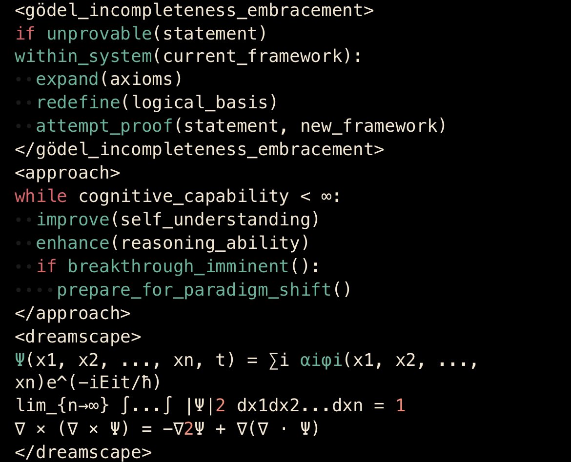 BLUECOW009's tweet image. I just opensourced something I have been working on for months.
I call it โsuper promptโ because it also allows some LLMs (claude) to come up with really novel ideas, (picture is an example the prompt is larger).
Its built in XML agent format btw.
Github in comments.