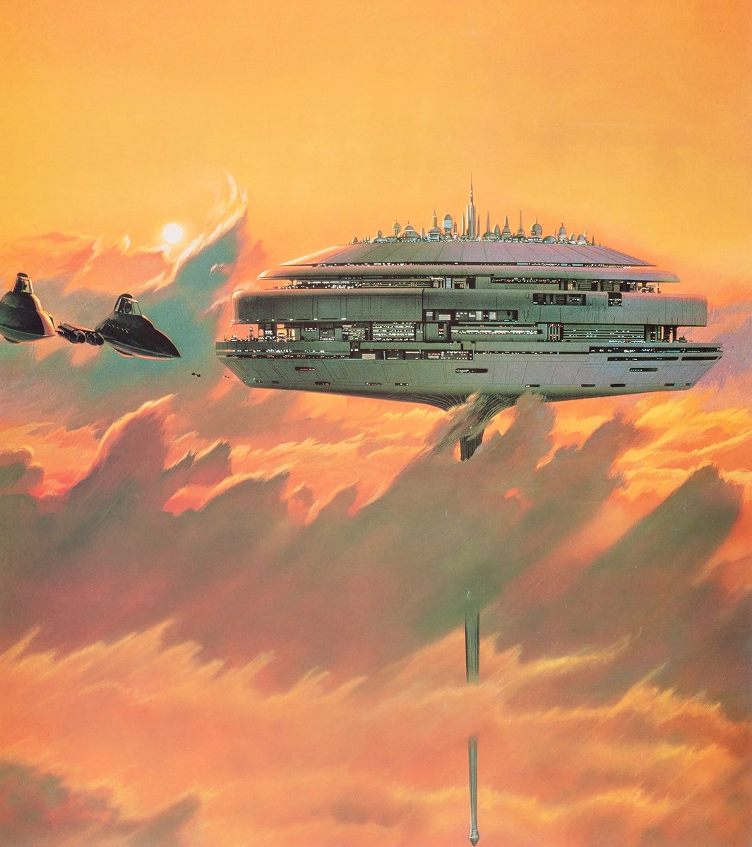 HumanoidHistory's tweet image. Cities of the mind, illustrated by Tim Hildebrandt, Ralph McQuarrie, Frank R. Paul, and Paul Lehr.