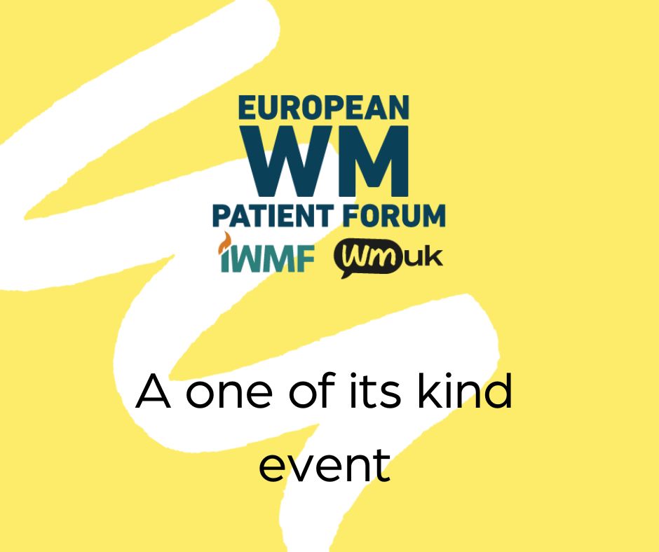 It's not too late to book your tickets to the European WM Patient Forum. This event is a one of its kind, bringing together top experts so that you can get the latest updates and information, and even the chance to ask questions directly. Book here: bit.ly/3VJHPAD