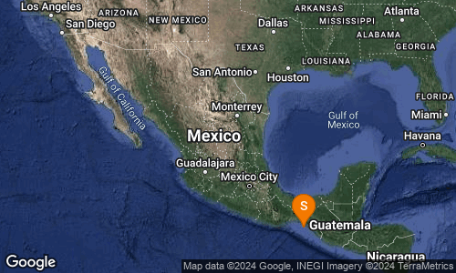SISMO Magnitud 4.3 Loc  53 km al SUR de TONALA, CHIS 01/09/24 00:41:33 Lat 15.61 Lon -93.83 Pf 70 km