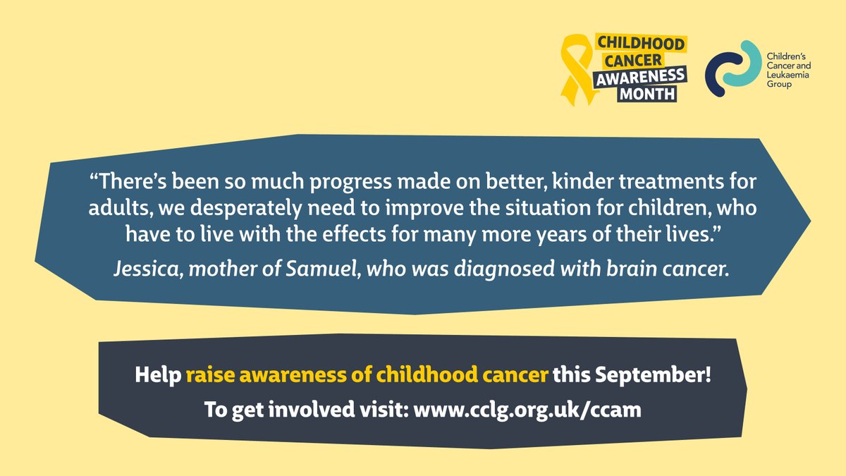 Today marks the start of #ChildhoodCancerAwarenessMonth 🎗 At CCLG, we're dedicated to funding #research into every child’s cancer to improve survival rates and reduce harsh side effects. Join our #CCAM campaign and help us make a difference: cclg.org.uk/ccam