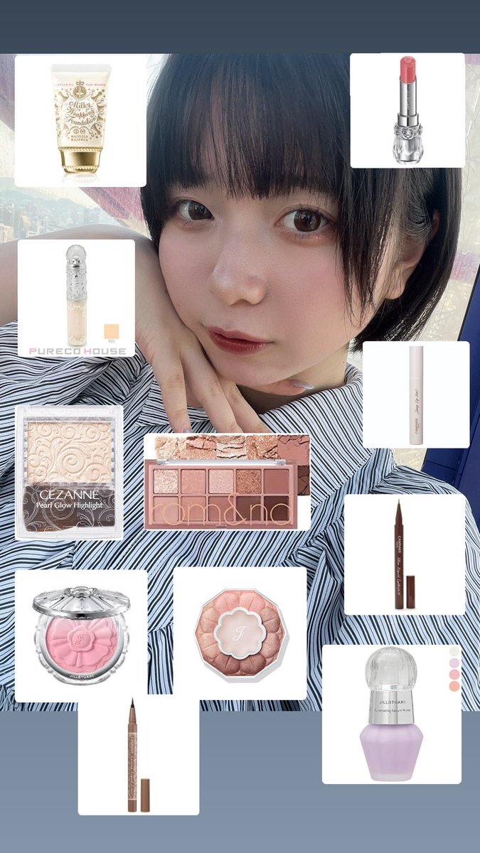 最近流行ってるやつ💄顔面は基本的にピンクで作られてます➰🎀🤍
