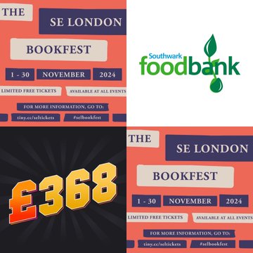 20 tickets left for my talk at the South East London Book festival and good money being raised for the Southwark Food bank. 
tickettailor.com/events/thesout…