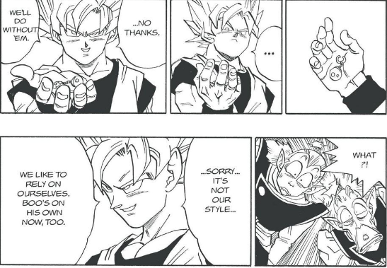 RequiemDiamond's tweet photo. GOKU AND VEGETA REFUSE THE POTARA FROM KIBITO KAI
ELDER KAI IS FURIOUS AND VEGETA DESTROYS THE EARRINGS
VEGITO IS NOT GOING TO BE FIGHTING THE NEW FORM OF BOO CONFIRMED!!!
#DB506 #DBLeaks https://t.co/6RXqYhsVwT