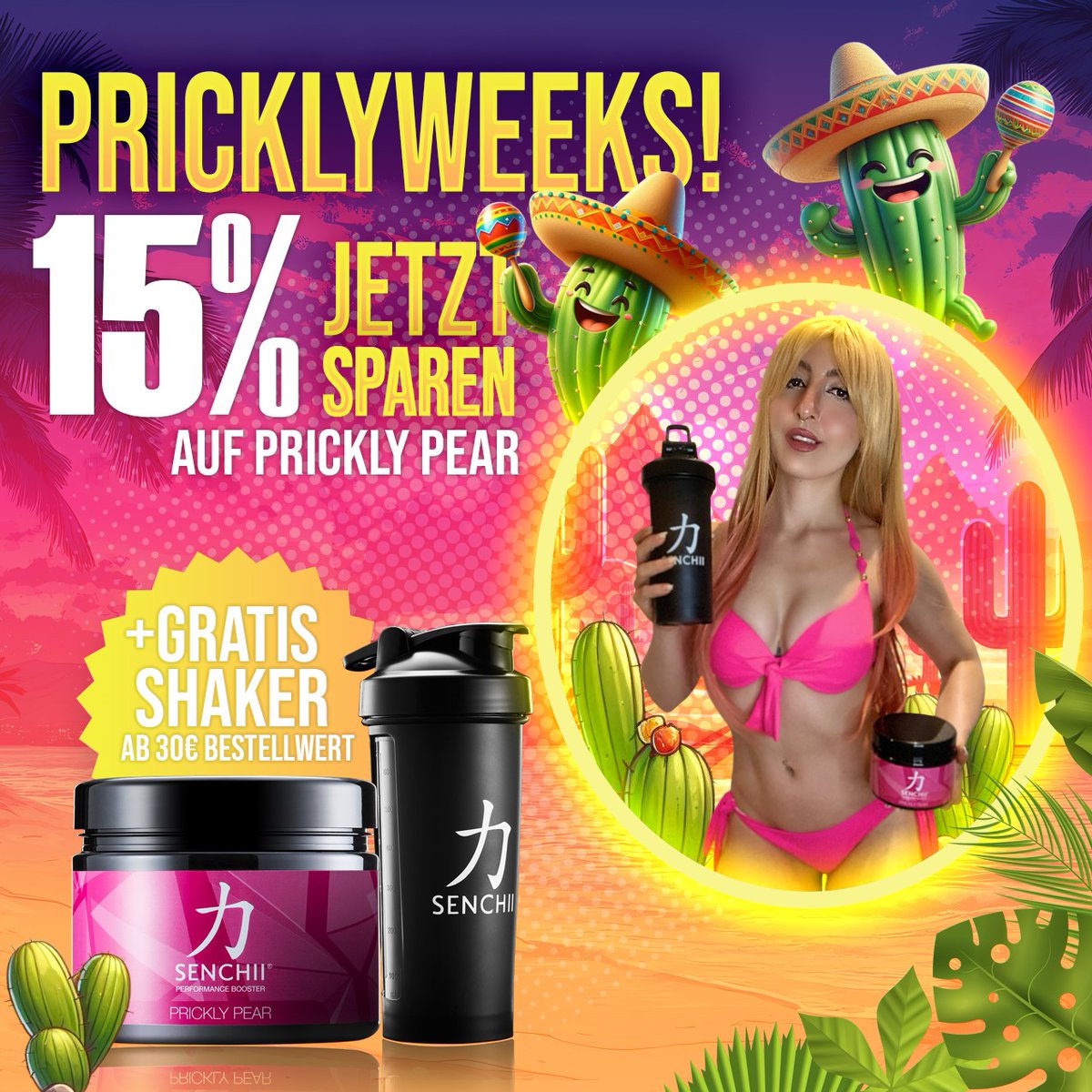 Pricklyweeks!

✅️ spare 15% beim Kauf eines Prickly Pear
✅️ Ab 30€ Bestellwert gibt's einen schwarzen Shaker Gratis dazu.

#pricklypear #pricklyweek #senchii #senchiiperformance #energydrink #gg