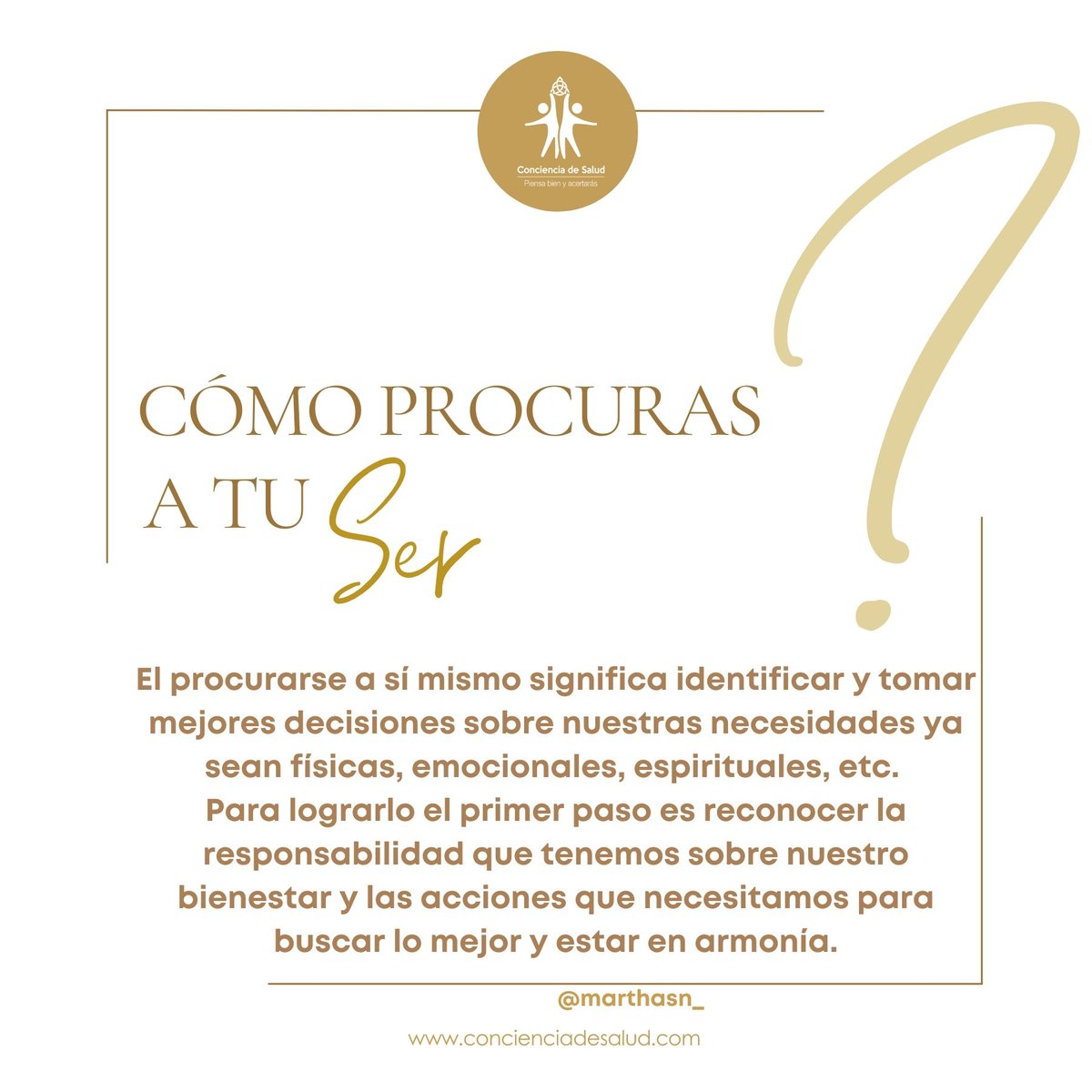 ¿Tú que haces para procurar a tu Ser?