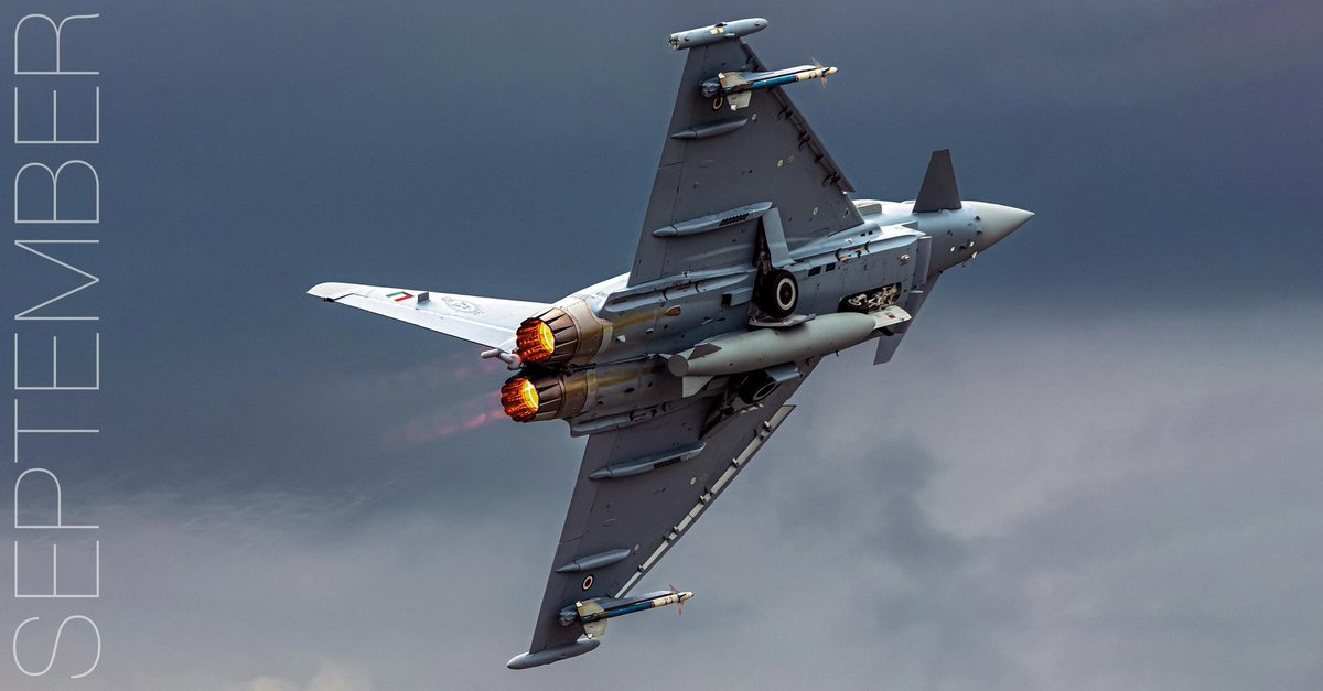 eurofighter's tweet photo. Welcome to September! 🍂
This month, our #Eurofighter calendar brings you a stunning image of a Kuwait Air Force #EurofighterTyphoon, climbing powerfully into the sky with full reheat! 🔥
📸 Alessandro Maggia
#Aviation #KuwaitAirForce #September #NothingComesClose https://t.co/HNuSb2XaPX