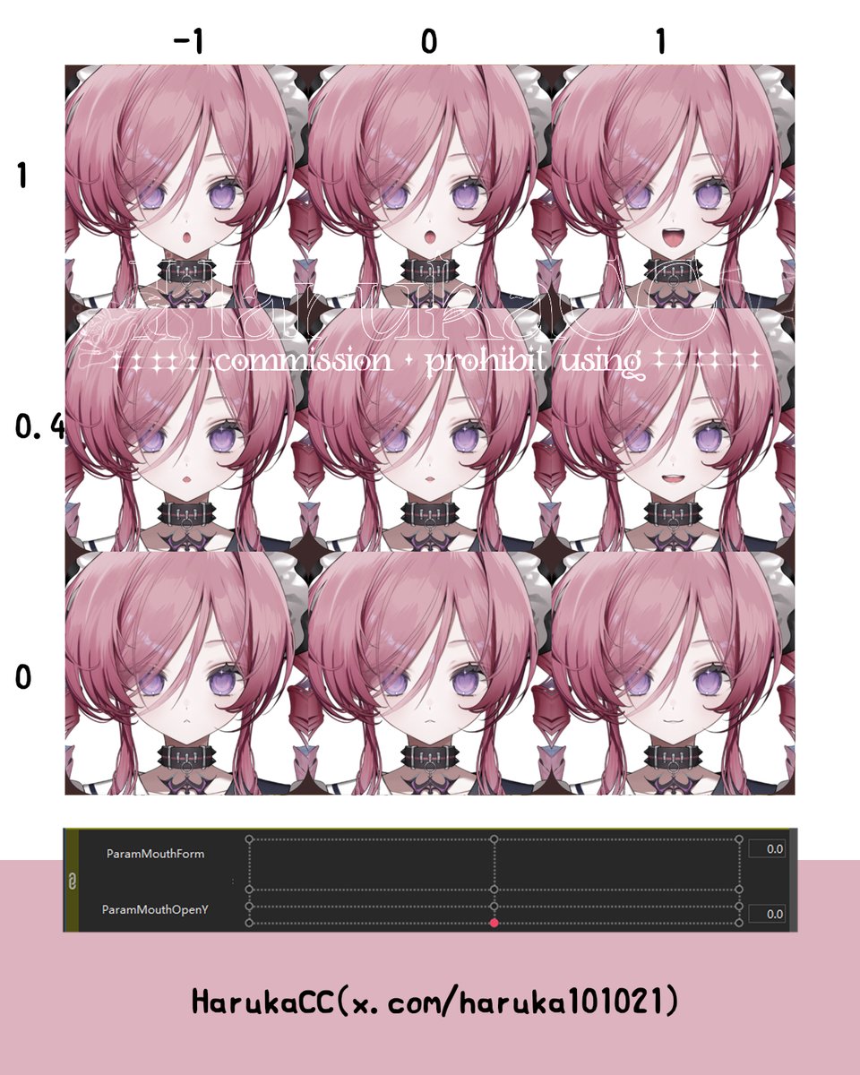 haruka101021's tweet image. #Live2D #Live2DTutorial
口型②