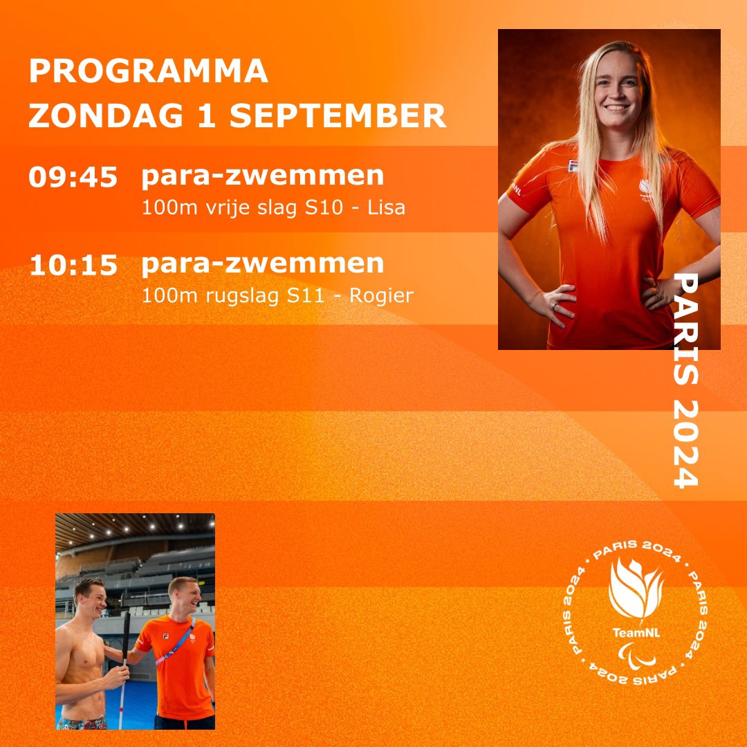 Goed begin van een nieuwe maand!🧡

👉Kijk mee via YouTube Paralympic Games

#teamnlparazwemmen #Paris2024 #samensterker