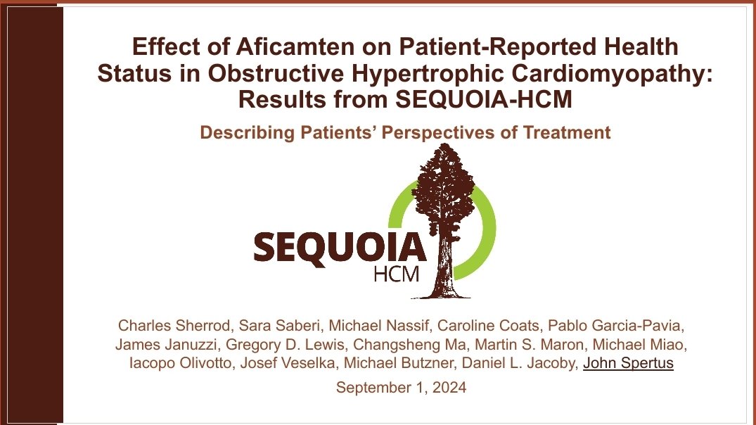 Ahmad Masri (@masriahmadmd) on Twitter photo #aficamten 2/6 presentation
Here is the KCCQ and SAQ-SS analysis from the SEQUOIA-HCM trial presented by John Spertus #ESCCongress
With simultaneous publication in <a href="/JACCJournals/">JACC Journals</a>
jacc.org/doi/10.1016/j.…
#CardioTwitter #aficamten 2/6 presentation
Here is the KCCQ and SAQ-SS analysis from the SEQUOIA-HCM trial presented by John Spertus #ESCCongress
With simultaneous publication in <a href="/JACCJournals/">JACC Journals</a>
jacc.org/doi/10.1016/j.…
#CardioTwitter