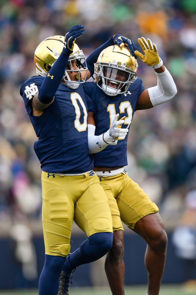 Notre Dame’s Passing Defense tonight 

12 Completions allowed (30 Attempts)
3.3 Avg
2 INTs

The best pass defense in college football…