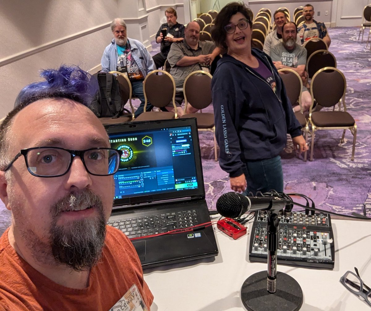 ItsProbablyOK's tweet image. Going live now on twitch.tv/happyjacksrpg ! @GoldenLassoGirl @BrianSuskind @rileyjsilverman @happyjacksrpg